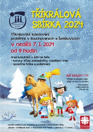 Výtěžek Tříkrálové sbírky v roce 2024