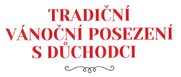 Tradiční vánoční posezení s důchodci